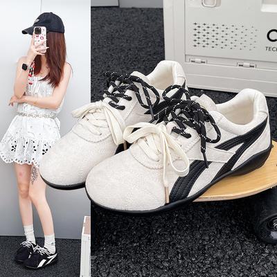 Pretty Feifei | Leather Merad Training Shoes Women's Shoes Versatile Super Soft Flat Bottom Casual Breathable Sneakers Women's