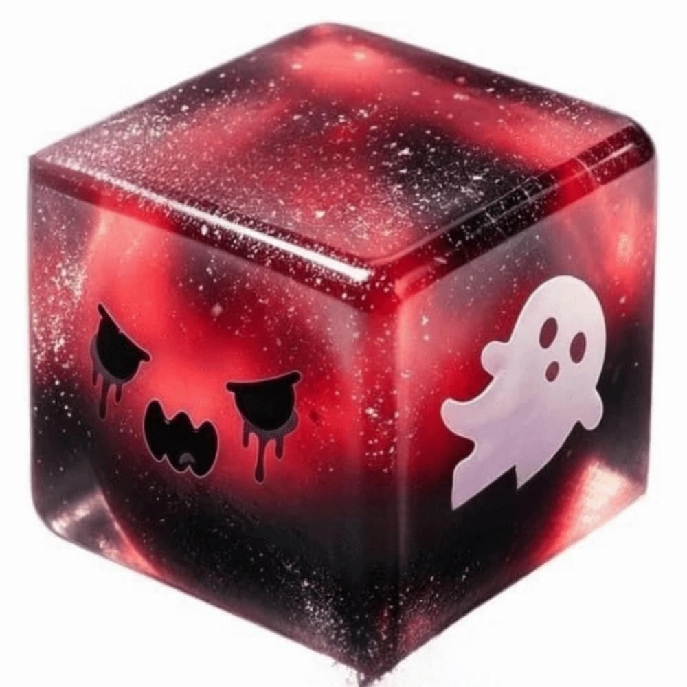 Spooky Design Fidget Toy Slow Rebound Stress Relief Toy Fidget Squishy Cube Halloween