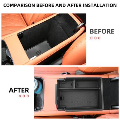 Car Armrest Storage Box for BYD Sealion 07 EV 2025 2025 2026 Center Console Tray Plate Organizer Container Interior Accessories