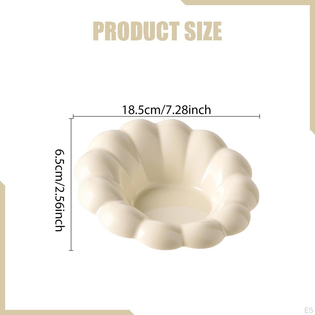 Ceramic Decorative Tray Display Bowl Gift Vanity Serving Dish Perfume Jewelry Holder for Wedding