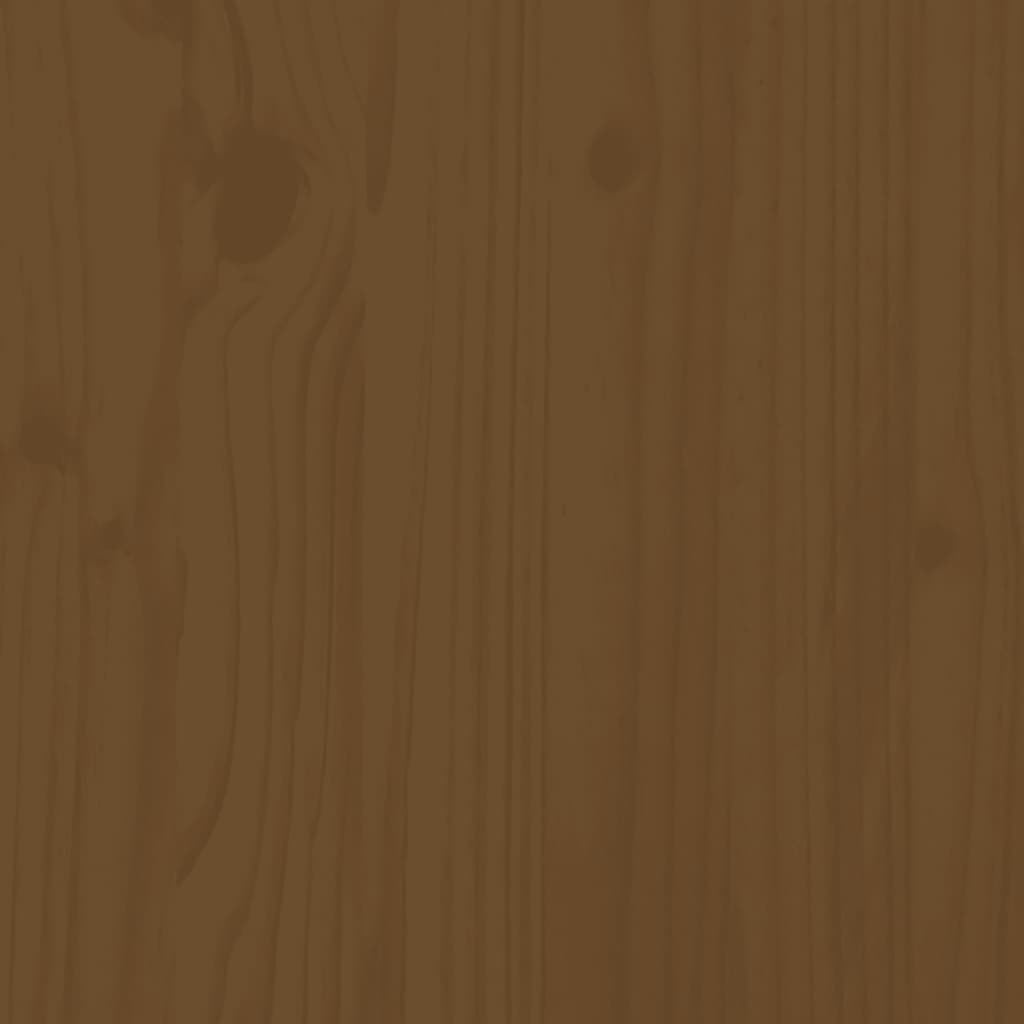 3 Piece Garden Bistro Set Honey Brown Solid Pine Wood