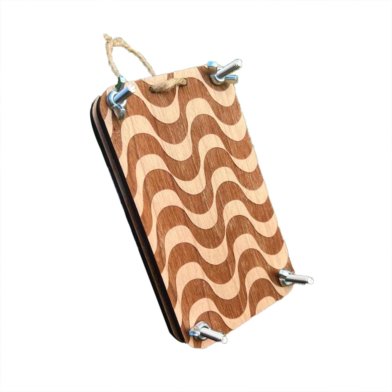 

Креативная карманная машинка для тиснения, деревянная подвеска ручной работы One Size