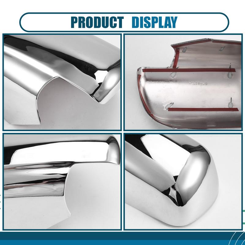 For Grand Vitara 2006 -2012 Chrome Silver Door Mirror Cover Stickers Exterior Car Accessories Decoration