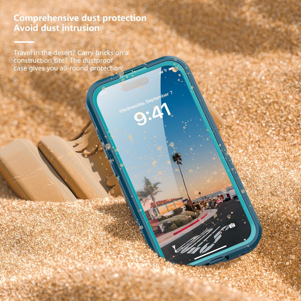 REDPEPPER Pro iPhone 17 Vodotěsné pouzdro IP68 Průhledný zadní kryt na telefon Kompatibilní s MagSafe