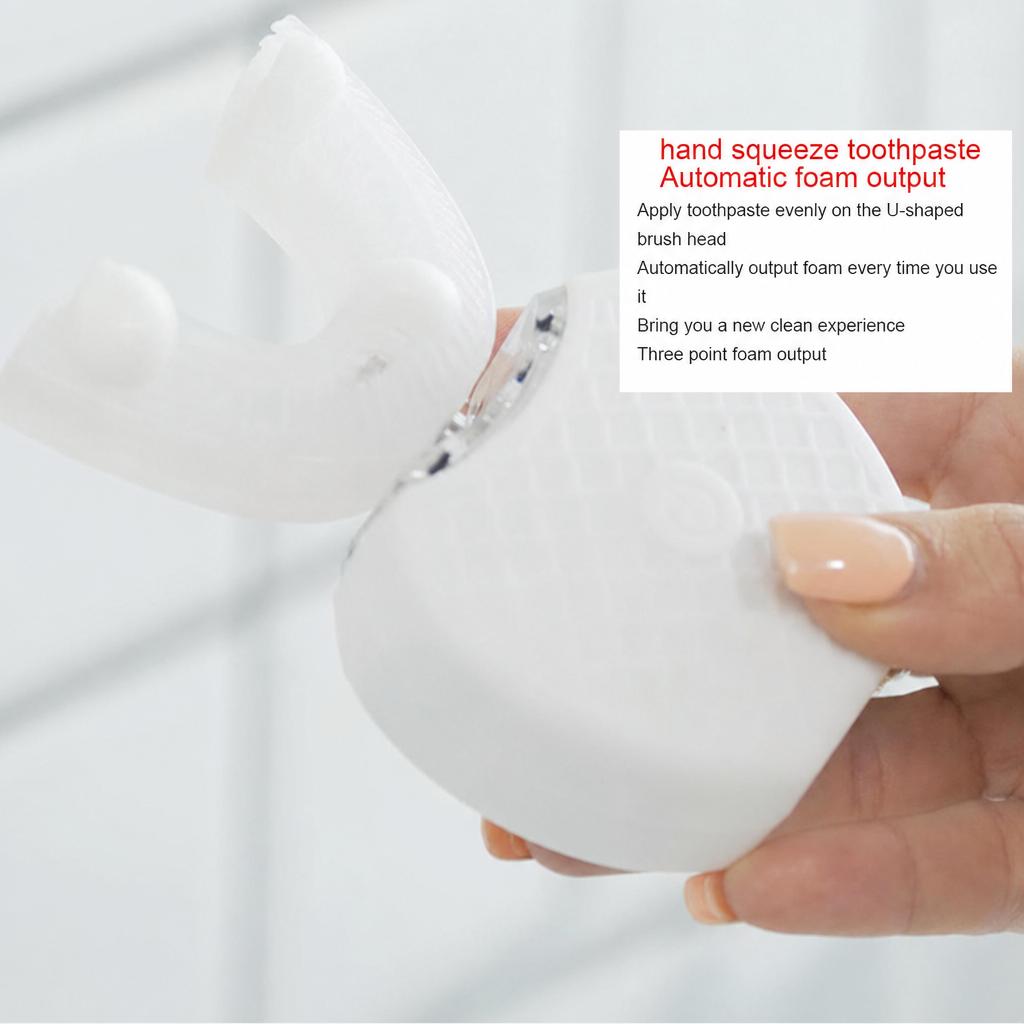 Automatic ultrasonic electric toothbrush, adult dental scrubber, silicone super soft bristles, automatic operation