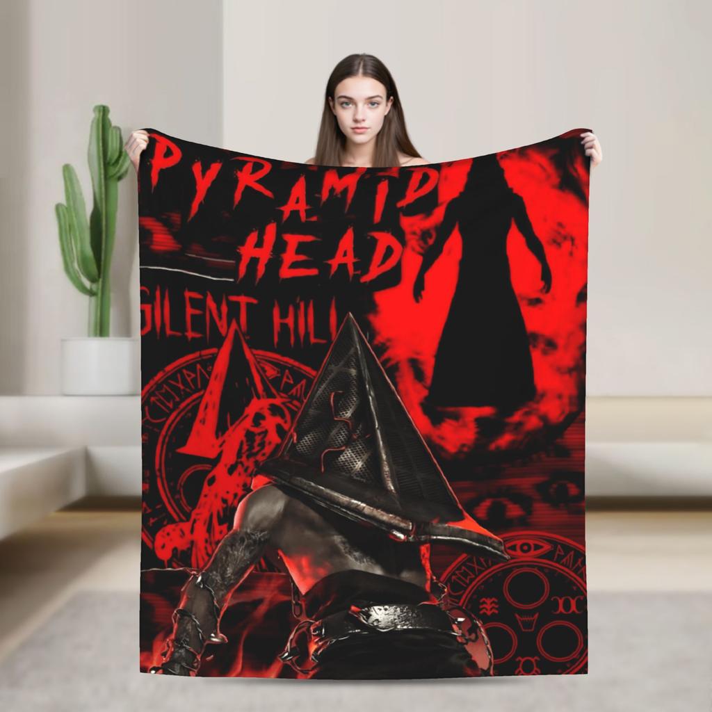 Silent Hill Horror Movie Games Super Soft Blankets Plush Bedding Throws Comfortable Couch Chair Flannel Bedspread Sofa Bed Cover