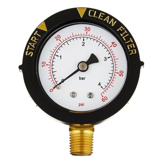 Přenosný měřič tlaku bazénového filtru 0-60 Psi IP67 Vodotěsný Široce používaný Měřič tlaku vody Pumpa pro plavání