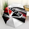 São Paulo FC Logo Print Automatic Umbrella, 8 Rib Iron Frame, Plastic Handle, Suitable for Outdoor Travel &Daily , Ideal Gift