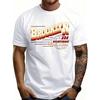 European Size Men's 100% Cotton Retro Brooklyn New York City T-Shirt - Vintage 1983 Streetwear, Soft Breathable Short Sleeve Round Neck Tee