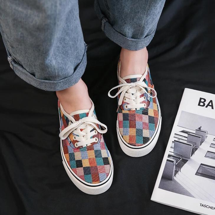 Fashion Ladies Canvas Shoes 2025 Pink Leopard Print Vulcanized Shoes Ladies Flat Shoes Leopard Print Semi Drag Flat Shoes