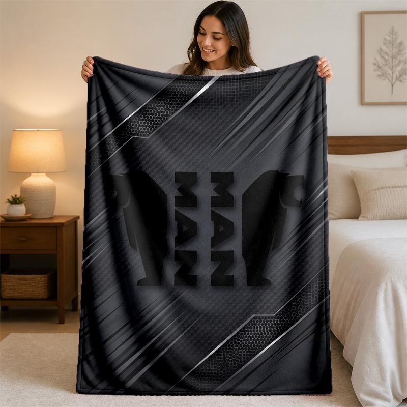Mann LKW Druck Flanell Decke Gemütlich Leicht Plüsch Überwurfdecke Für Bett Sofa Haushalt