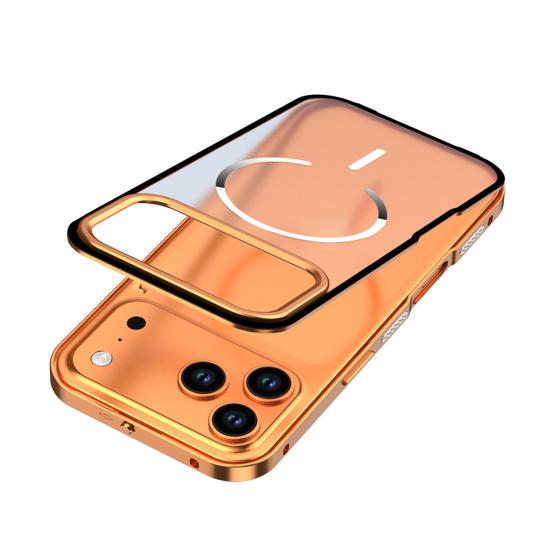 Magnetický kryt na telefon pro řadu IPhone 17 Kovový rám Ochranný kryt na telefon Rychlý odvod tepla Bezdrátové nabíjení Skořepina telefonu