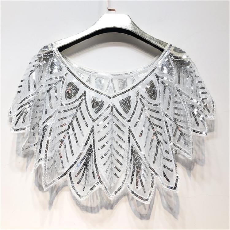 Sequins Flapper Shawl Costume Beadwork Accessories for 20s Theme Party