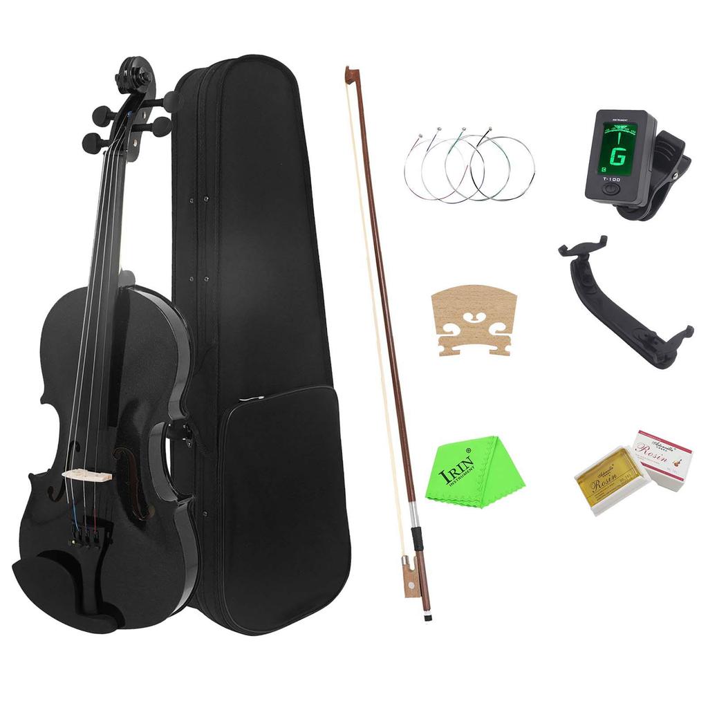 4/4 Solid Wood Beginner Violin Set for Adults and Children