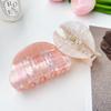 Bofeiya Summer Candy Color PVC Semicircle Hair Clip - Small Fresh Shark Clip for Stylish Updos