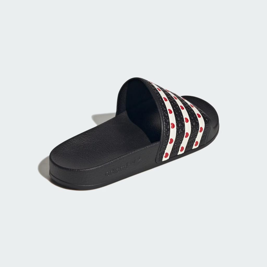 KH9952 Adidas Adilette Slides Core Black Wonder White Better Scarlet (Women's)