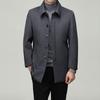 Firstview Men's Mid-Length Plush Wool Blend Overcoat FV24D1111