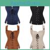 Costum Vestă Medievală Renaștere Pentru Femei Cu Material Imitație Piele Suede Ținută Pentru Spectacol pe Scenă