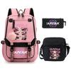 KPop Demon Hunters Korean version of student school bag children's backpack pencil bag set