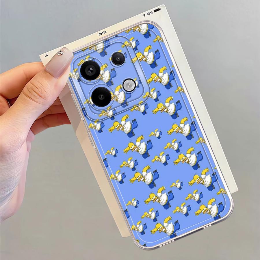 The Simpsons Bart Homer Case for Xiaomi Redmi Note 14 Pro Plus Note 13 13C 11S 9 10 14C 11 10S A4 12S 12 Soft Phone Cover Redmi Note 13 Pro 5G