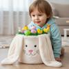 Large Capacity Bunny Storage Basket Portable Design Candy Basket Bunny Handbag  Easter Celebration