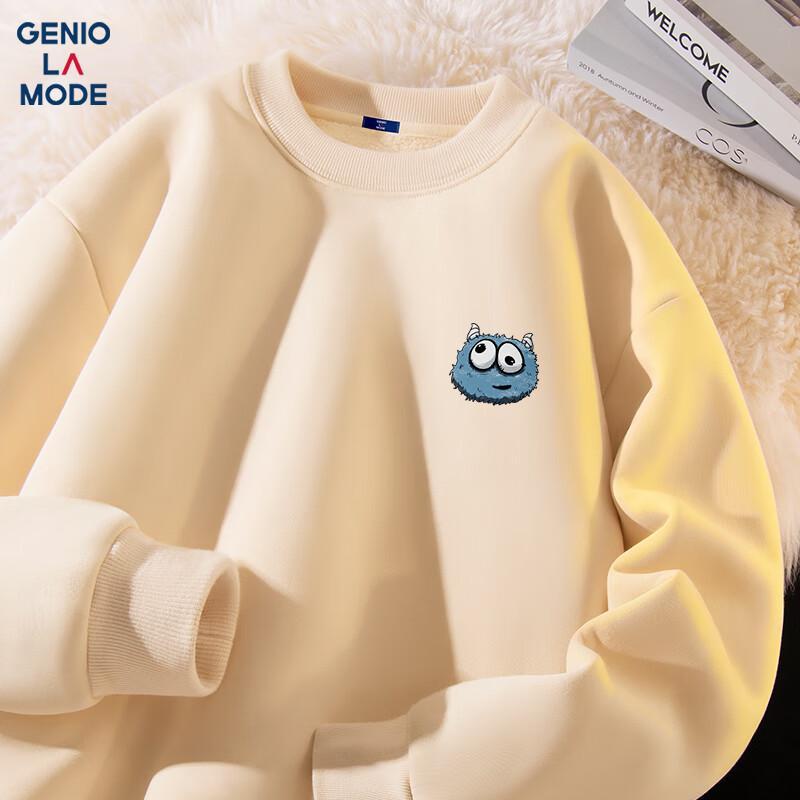 Мужской зимний свитшот на подкладке из овечьей шерсти GENIOLAMODE 3XL