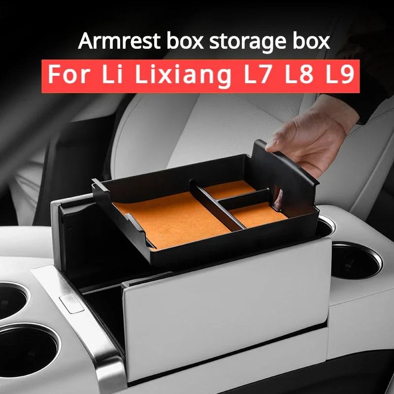 For LI LiXiang L7 L8 L9 2022 2023 2024 Armrest Box Storage Box Central Control Lower Storage Accessories for Leading Lixiang
