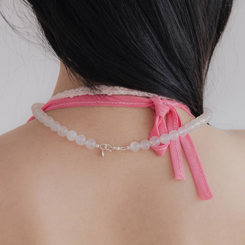 NUDOOR White Agate Necklace