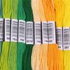 ABUL-100 Skeins Embroidery Floss Cross Stitch Thread Bracelet String With Needles For Friendship Bracelet