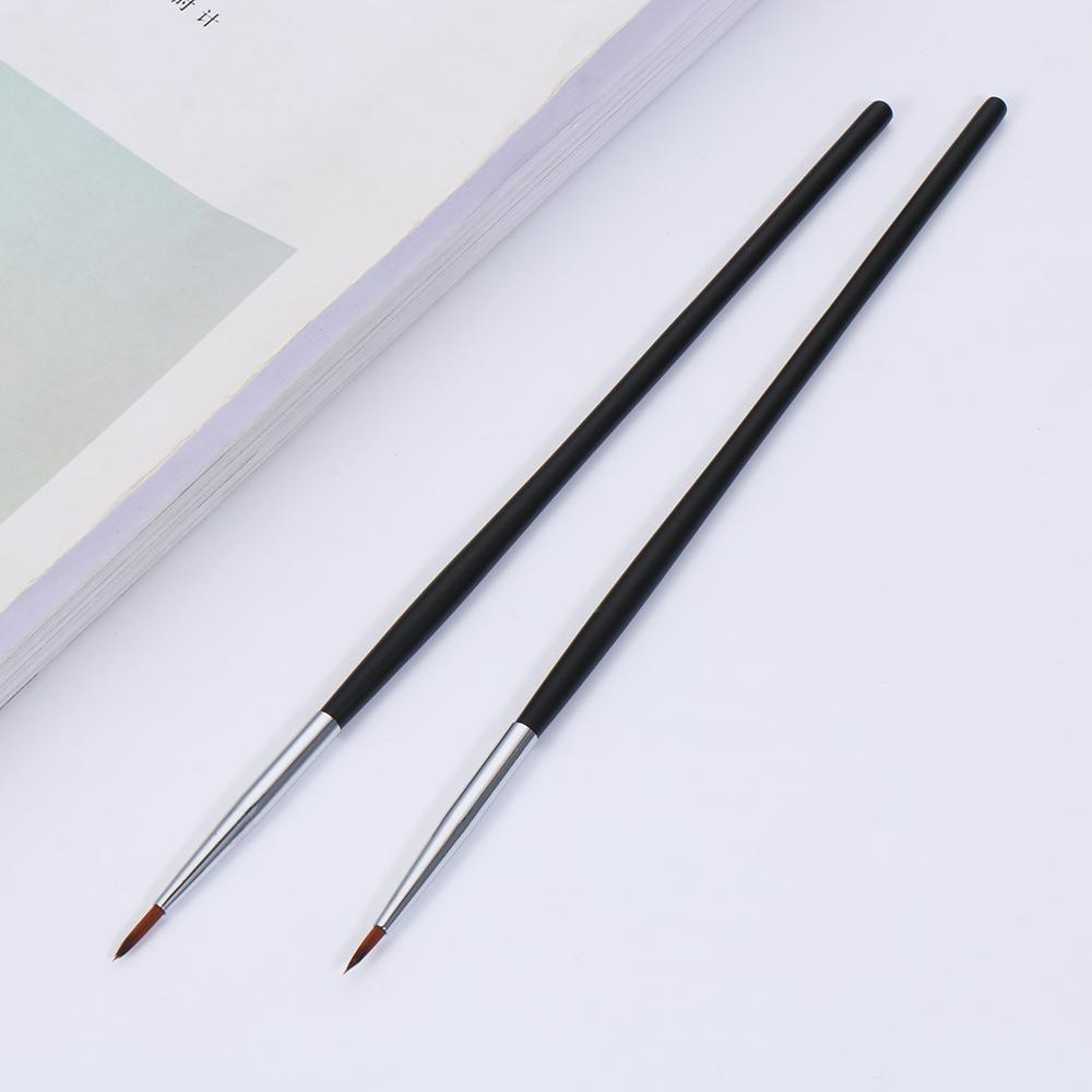 Beauty Makeup Brushes Fine Black Eyeliner Brush Mink Hair Eyebrow Cream Brush Eyeliner Pen