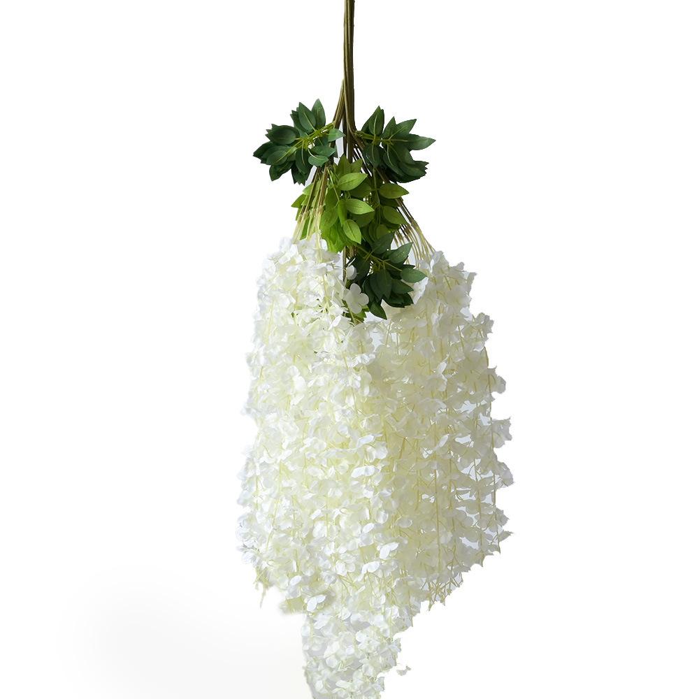 

Имитация 6-листного цветка глицинии, искусственный цветок, фиолетовый потолочный цветок, глициния, свадебный цветок, декоративная лиана, декоративная лиана белый