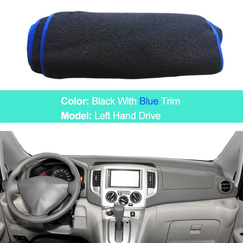 For Nissan NV200 2010 - 2018 LHD RHD 2 Layers Car Dashboard Cover Carpet Cape Rug Pad Carpet Dashmat Sun Shade Pad 2017 2016