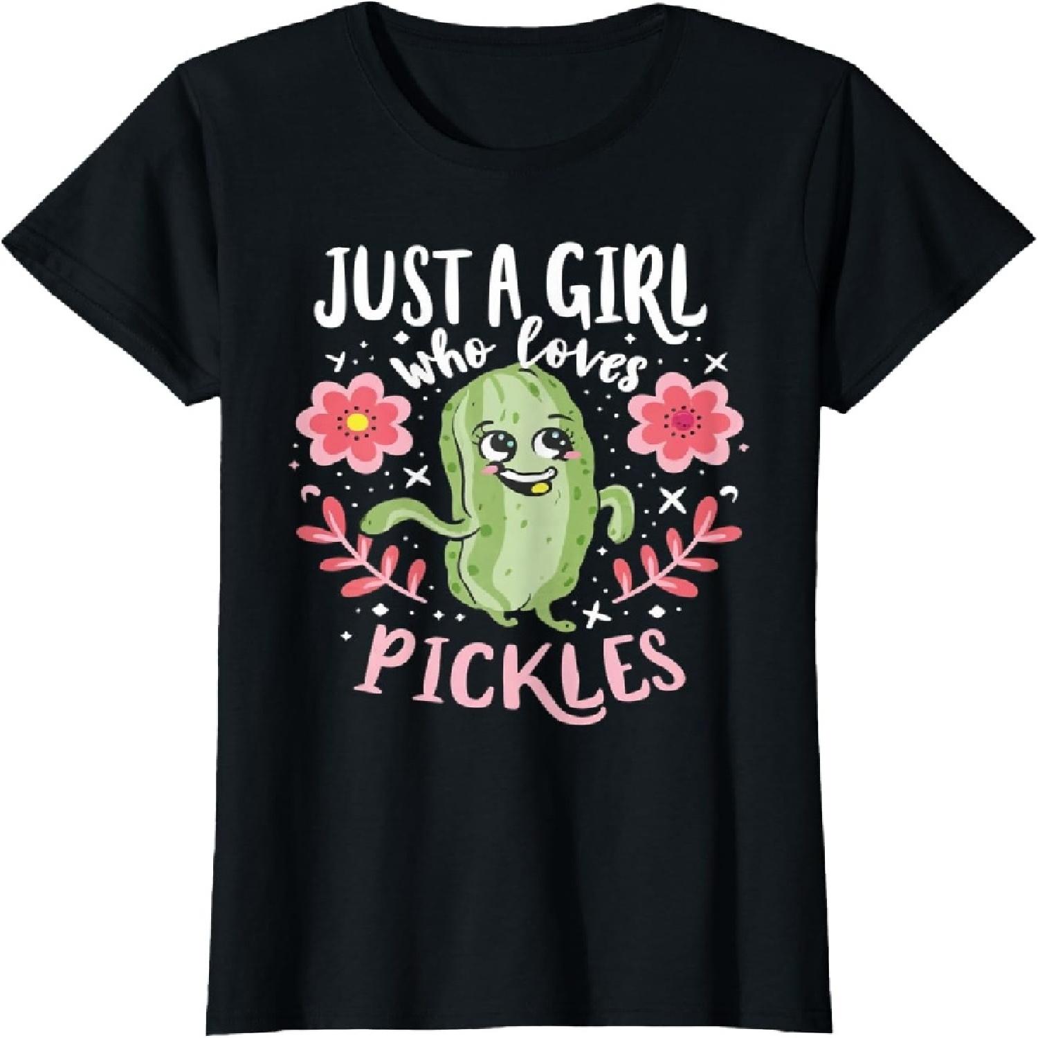 Just a girl who loves pickles T-Shirt XXXXXL разноцветный