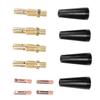 48 Pcs Flux Core Gasless Nozzle Tips Kit 0.030 Inch MIG Welding Tips Gas Diffuser for Magnum 100L