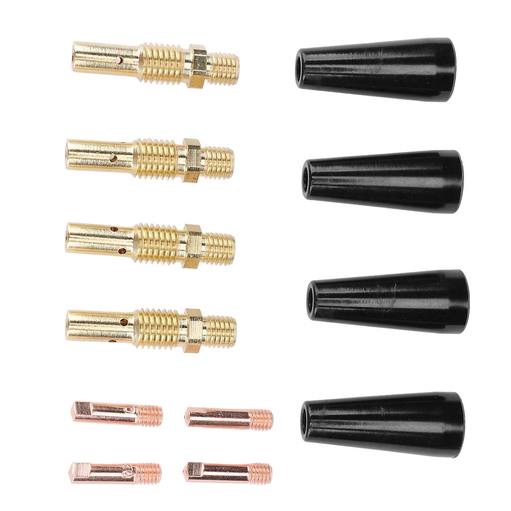 48 Pcs Flux Core Gasless Nozzle Tips Kit 0.030 Inch MIG Welding Tips Gas Diffuser for Magnum 100L