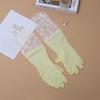 Extra Long Waterproof Dishwashing Gloves for Kitchen and Laundry, Jelly Color PVC