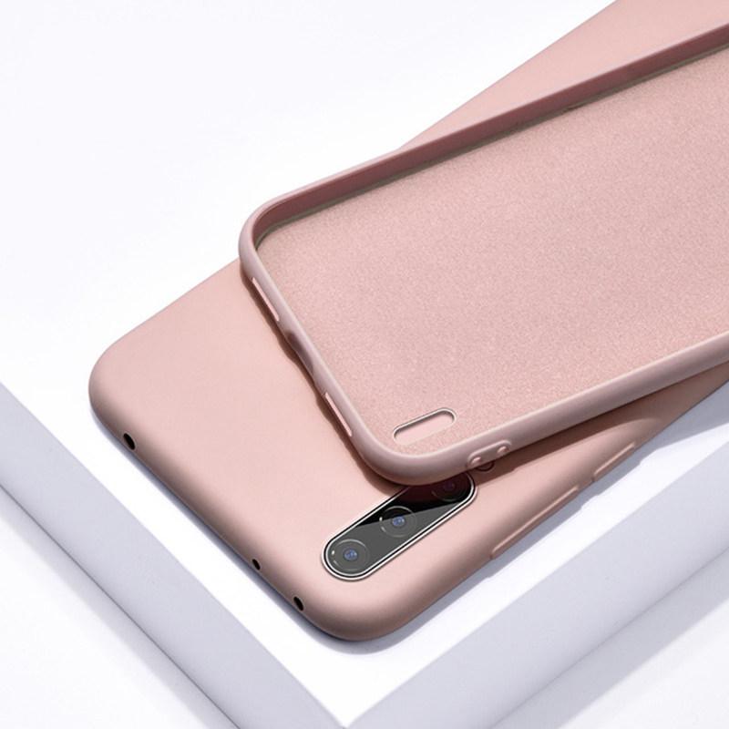 დარტყმაგამძლე ქეისი Xiaomi Mi 10 9 SE 8 Lite A3 9T Redmi Note 9S 8 8T 8A 7 თხევადი სილიკონის საფარი