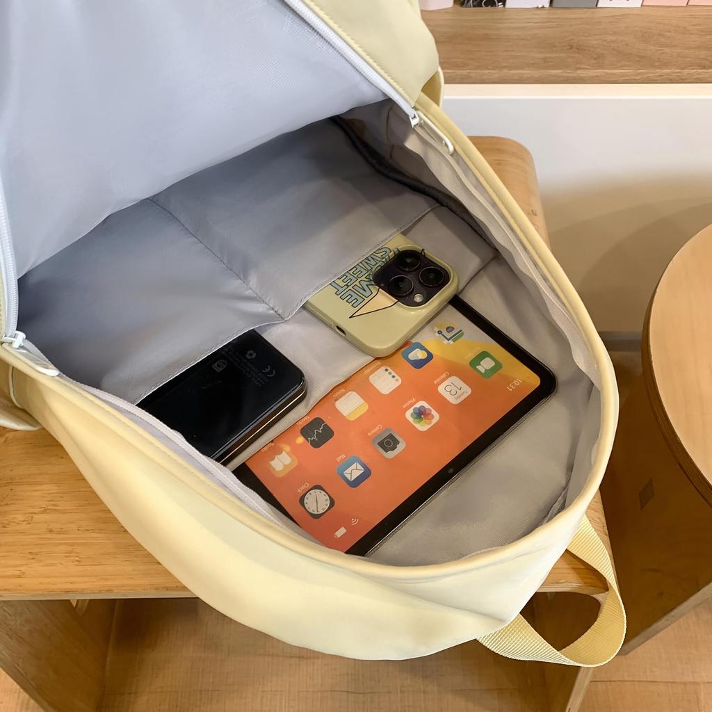 ZESU Ita Large Korean PVC Perfect for Elementary and High School Students Women's Bag, Capacity, Style, Girls' Backpack, Backpack, Transparent,