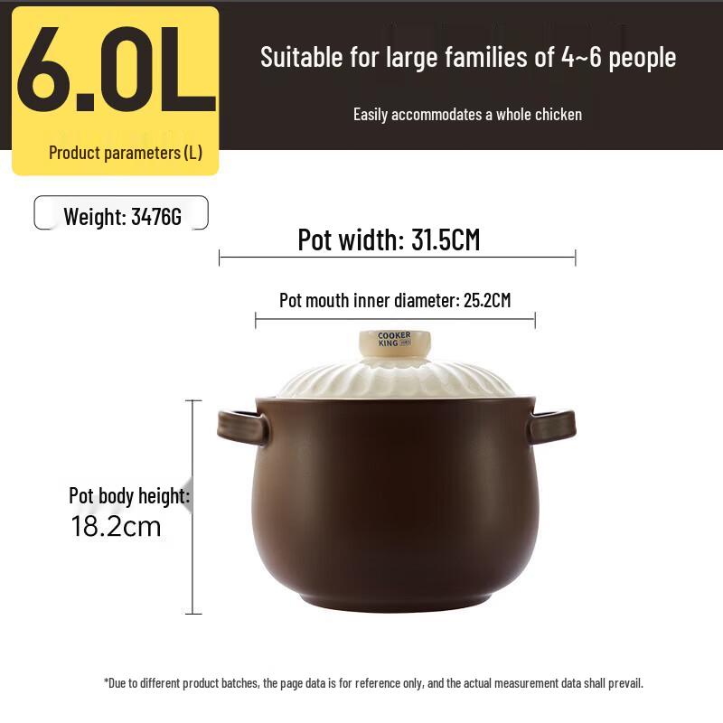 COOKER KING Ceramic Stew Pot