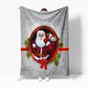 Christmas Throw Blanket Cozy Flannel Festive Holiday Decor Gift Santa Claus Reindeer Winter Warm Soft Plush Blanket Home Decorat