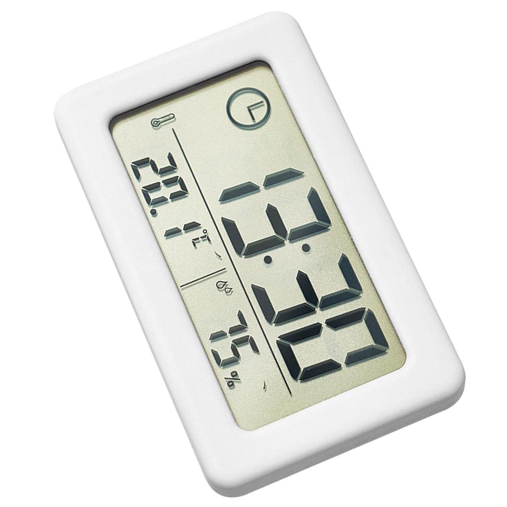 Electronic Clock Featuring Large LCD Display and Accurate Temperature Humidity Meter Sensor