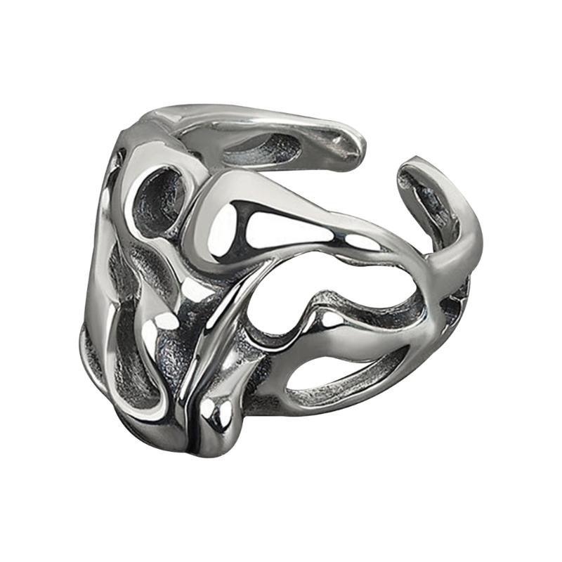 Two Hands Than Heart Rings Punk Gothic Hip Hop Band Jewelry Charm Gift Statement Promise Anniversary Ring for Women Men