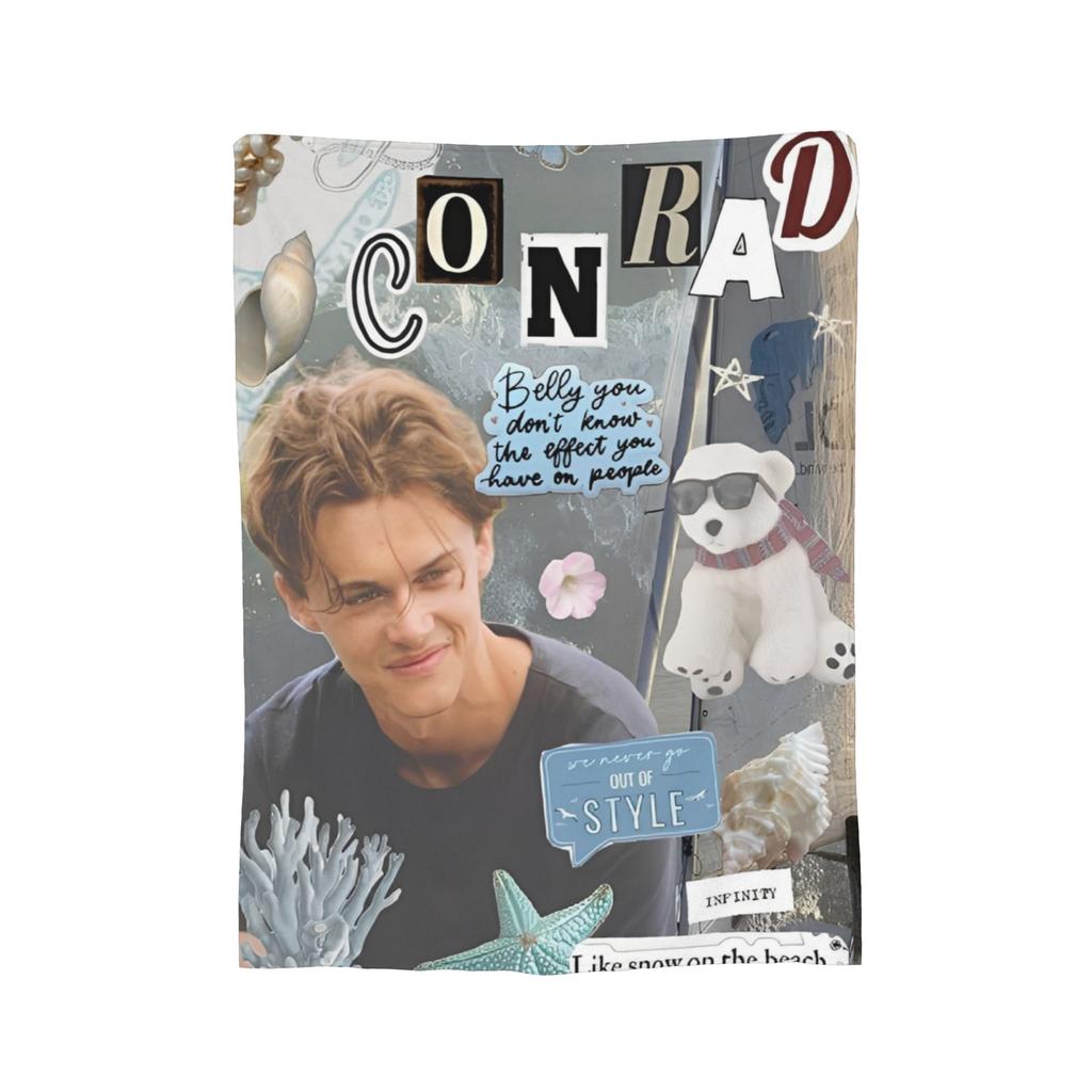 The Summer I Turned Pretty Blankets Team Conrad Flannel Vintage Breathable Throw Blanket for Home Textile Decor,