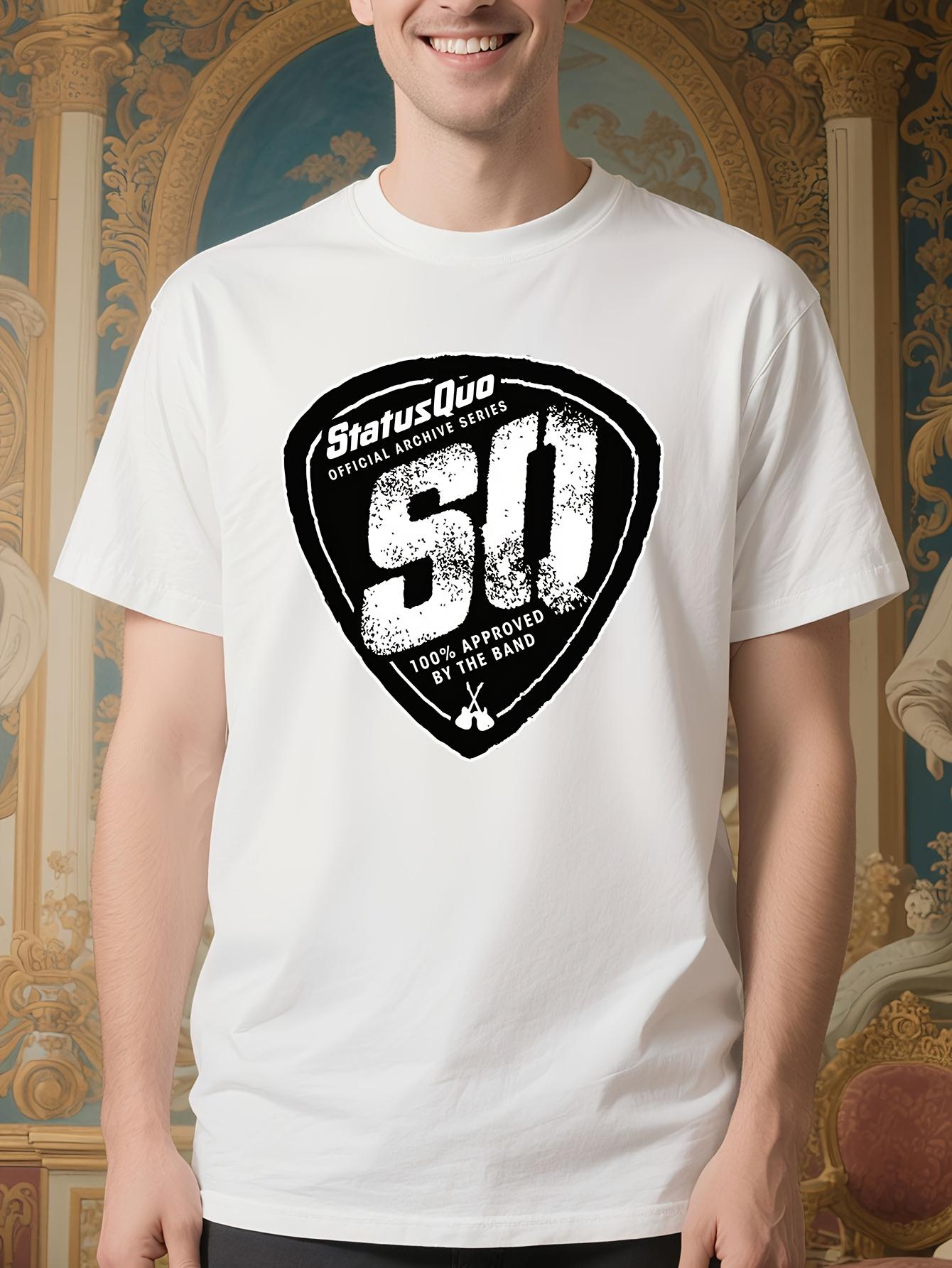 Status Quo Vintage Rock Band Graphic Tshirt - Retro Punk ... M