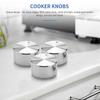 5pcs Metal Gas Stove Knobs 6mm Cooker Control Range Oven Knob Knob Gas Hob Switch Kitchen Replaceme