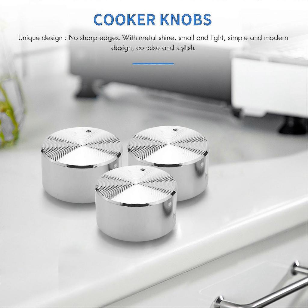 5pcs Metal Gas Stove Knobs 6mm Cooker Control Range Oven Knob Knob Gas Hob Switch Kitchen Replaceme
