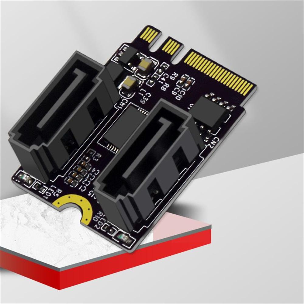 M.2 A + E KEY WIFI Port To SATA 3.0 Hard Disk Adapter Card Expansion Card Without Driver Installation