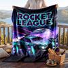 Coperta in Flanella Calda con Motivo Rocket League, Coperta Leggera Confortevole per Letto Divano