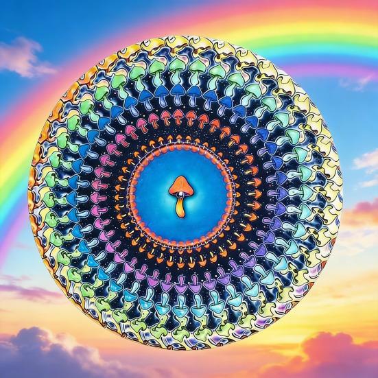 2Pcs Zoetrope Slipmat 12 Optical Illusion Visual Art Meets Turntable Mat Inch Animated Vinyl Culture Non-Slip