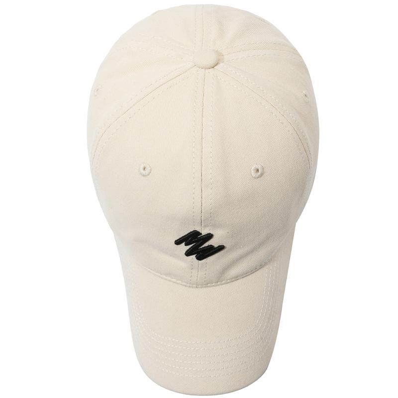 Minimalist W Embroidered Baseball Cap, Soft Washed Cotton Adjustable Curved Brim Sun Hat for Men Women